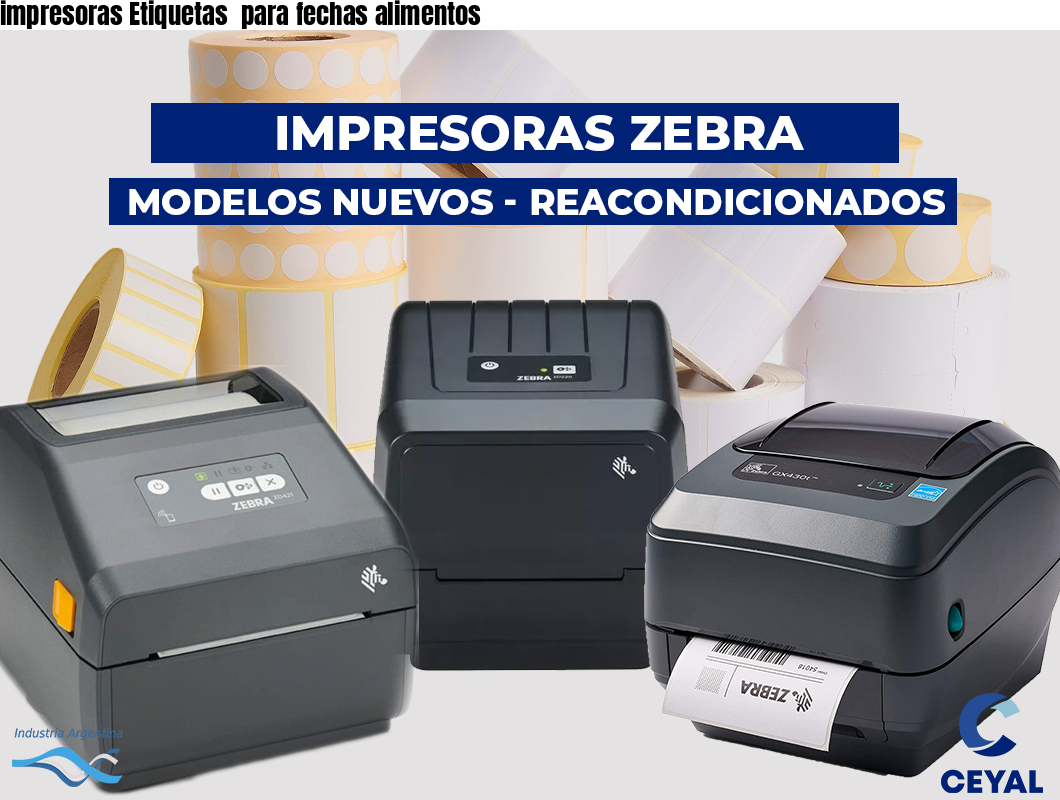 impresoras Etiquetas  para fechas alimentos