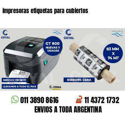 impresoras etiquetas para cubiertos