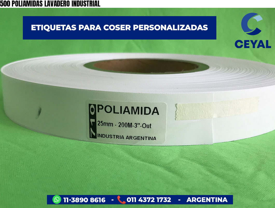500 POLIAMIDAS LAVADERO INDUSTRIAL