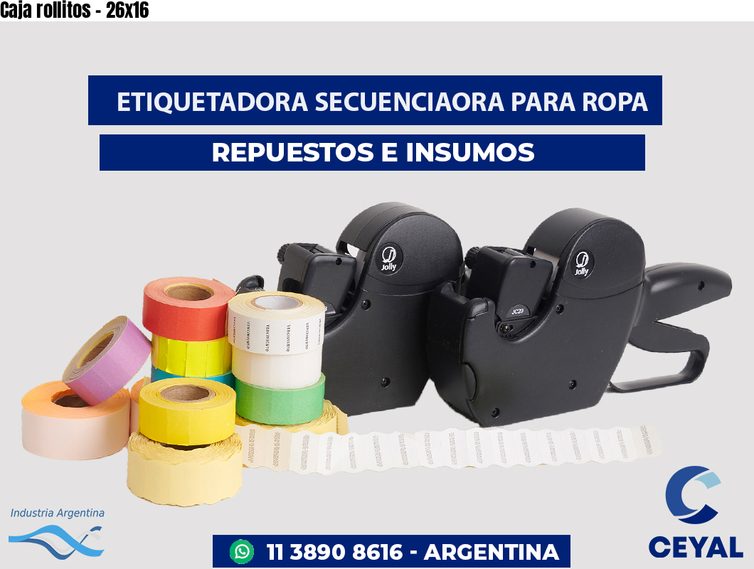 Caja rollitos - 26x16