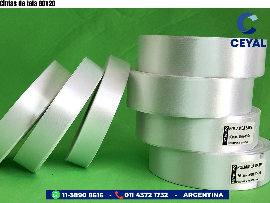 Cintas de tela 80×20