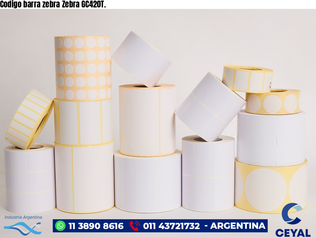 Codigo barra zebra Zebra GC420T.