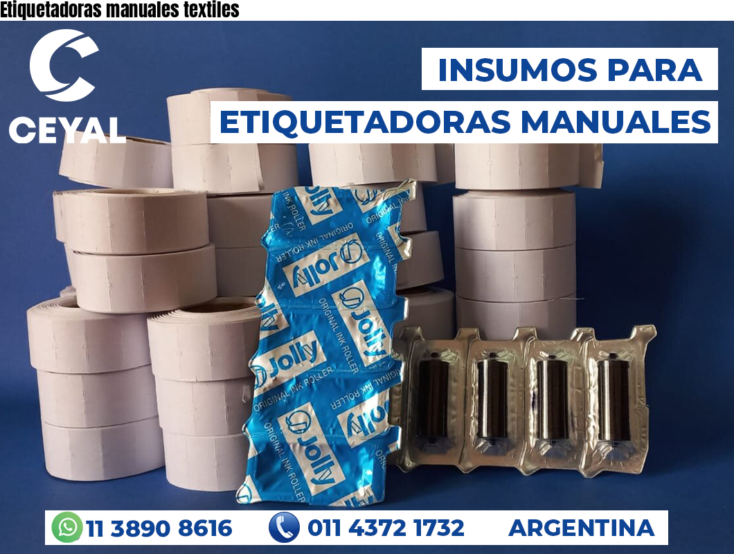 Etiquetadoras manuales textiles