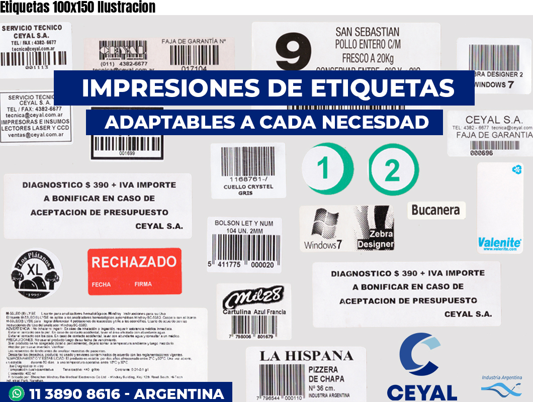 Etiquetas 100x150 Ilustracion