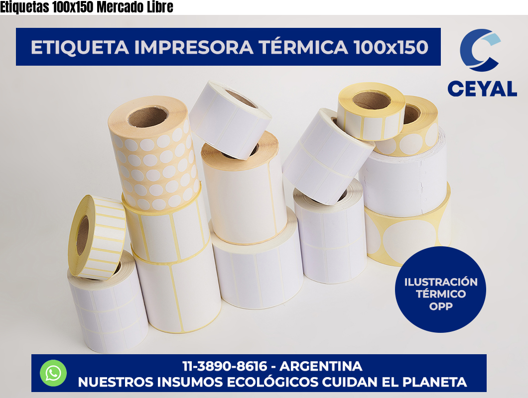 Etiquetas 100×150 Mercado Libre