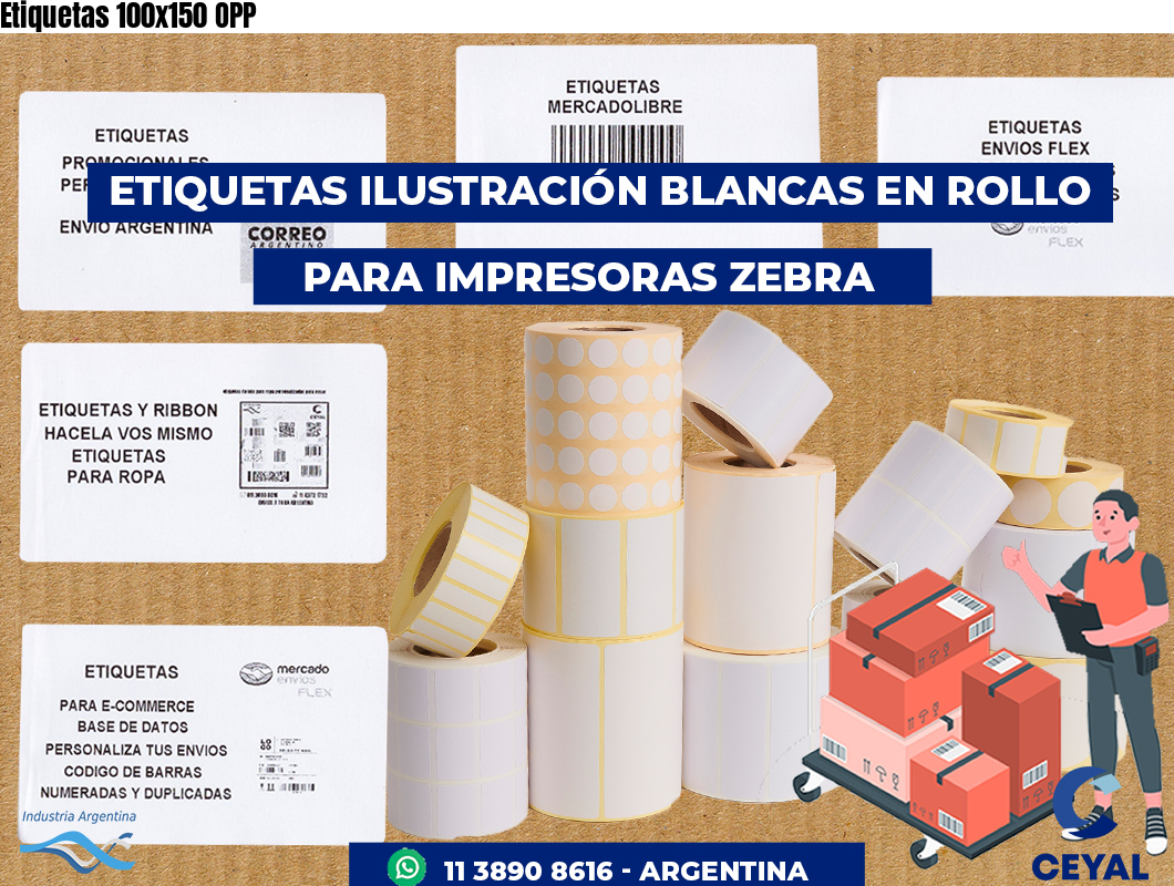 Etiquetas 100x150 OPP