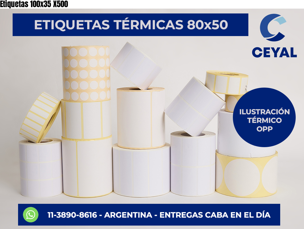 Etiquetas 100×35 X500