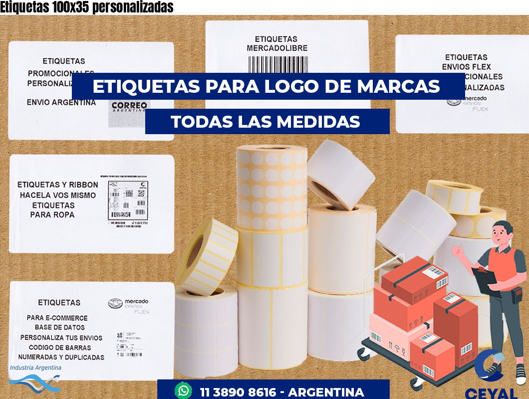Etiquetas 100x35 personalizadas