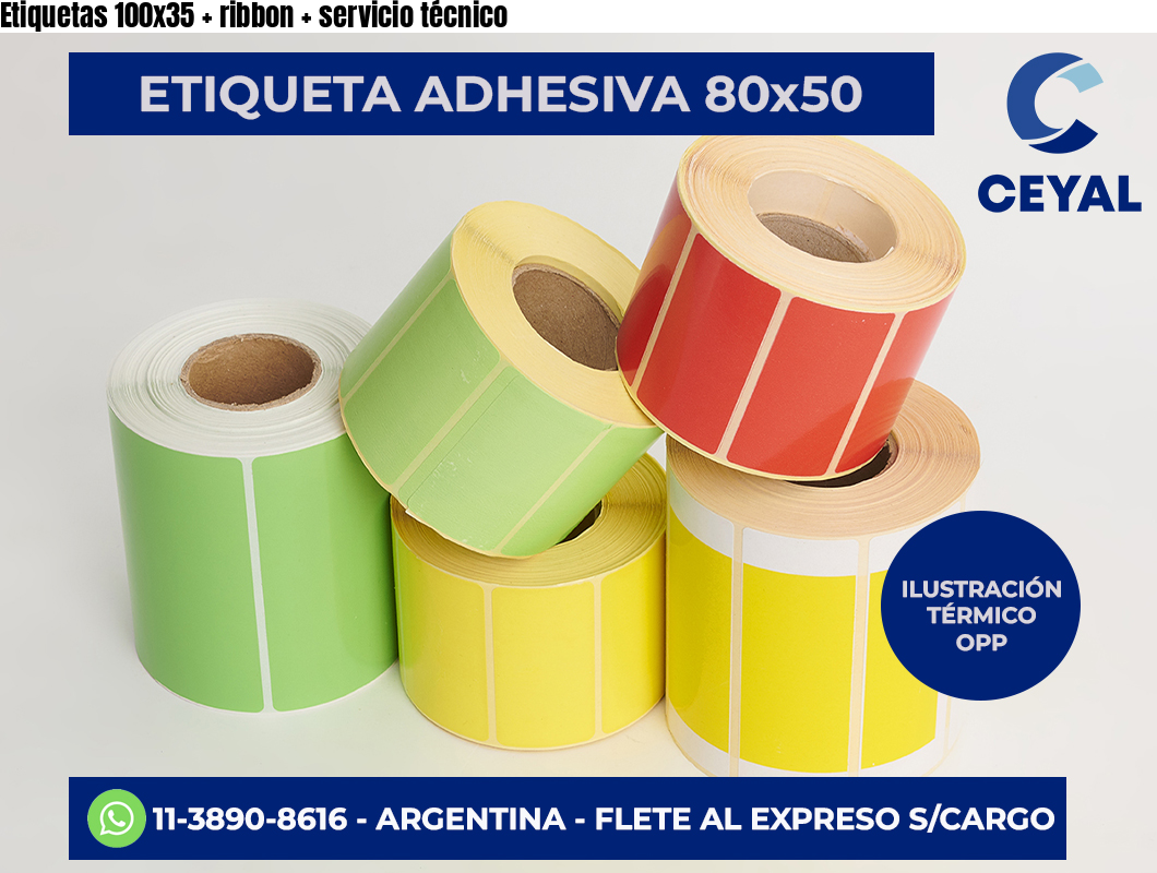 Etiquetas 100×35   ribbon   servicio técnico