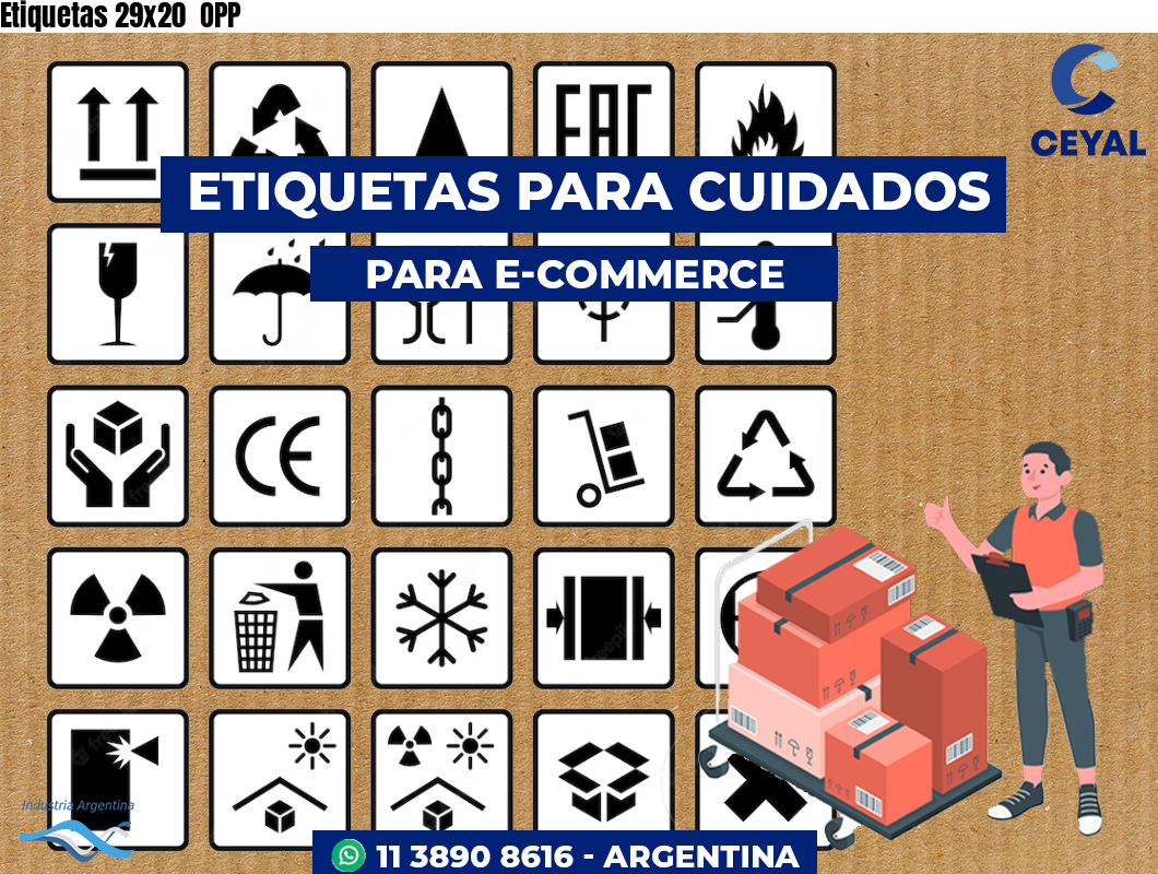 Etiquetas 29x20  OPP