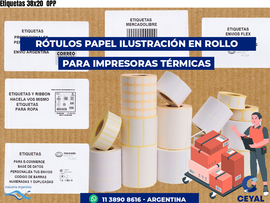 Etiquetas 38x20 OPP