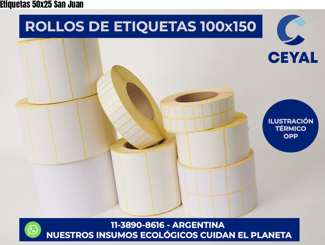 Etiquetas 50x25 San Juan