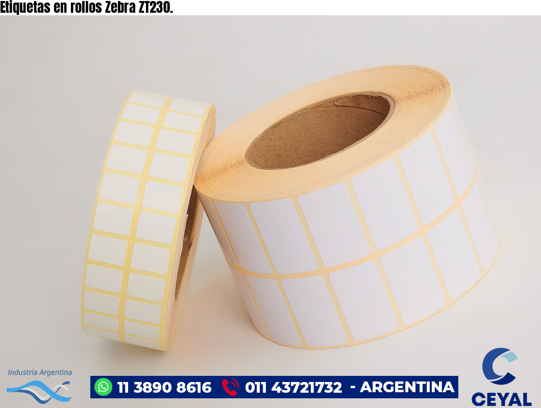Etiquetas en rollos Zebra ZT230.