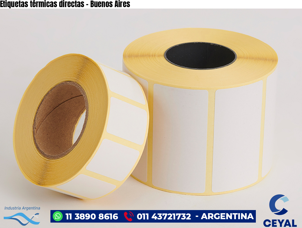 Etiquetas térmicas directas - Buenos Aires