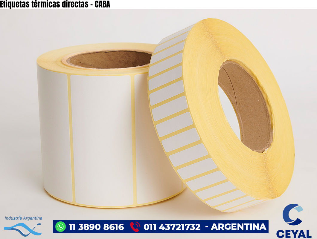 Etiquetas térmicas directas - CABA
