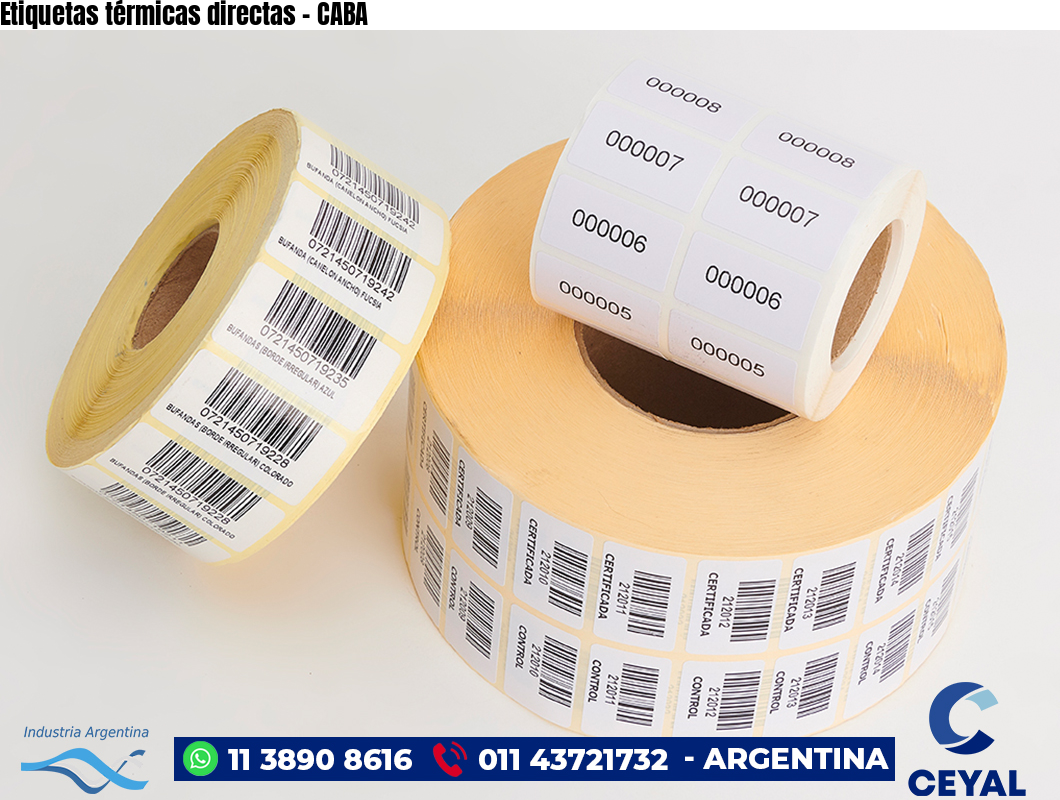 Etiquetas térmicas directas – CABA