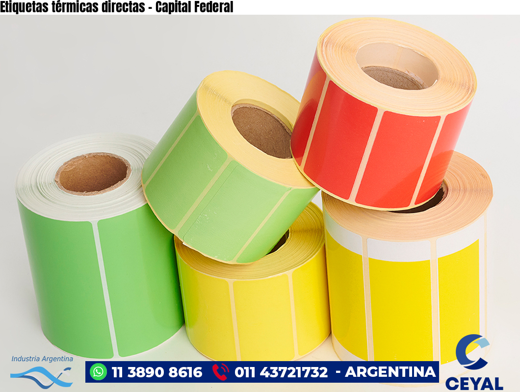 Etiquetas térmicas directas - Capital Federal