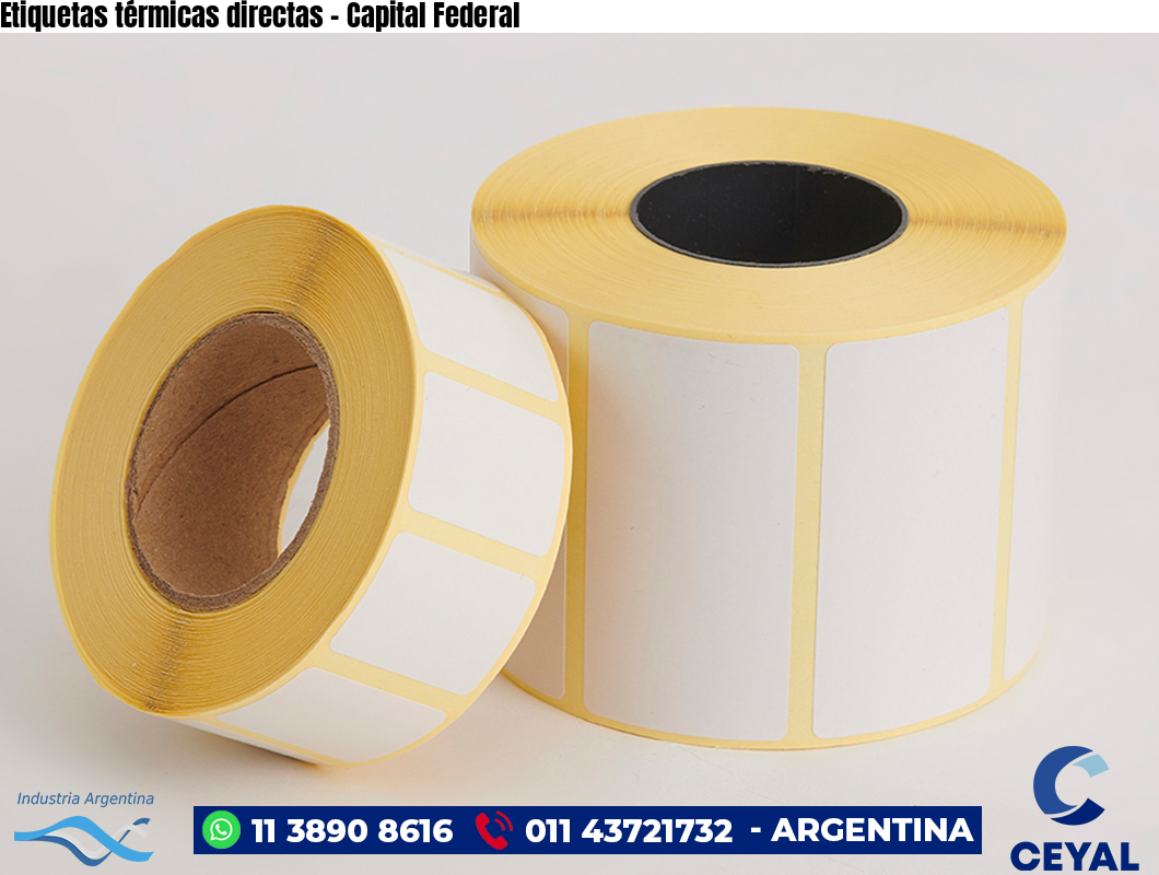Etiquetas térmicas directas – Capital Federal