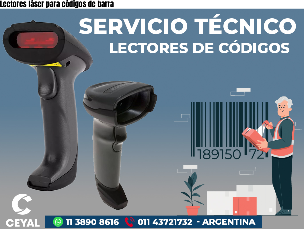 Lectores láser para códigos de barra