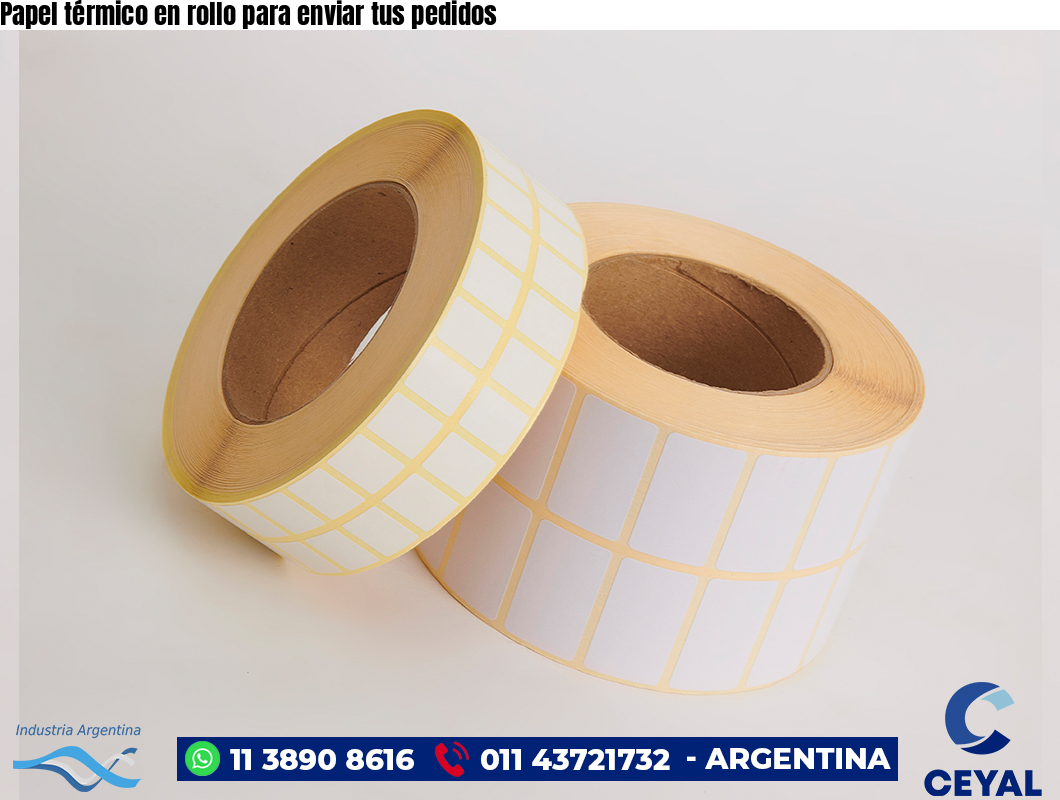 Papel térmico en rollo para enviar tus pedidos