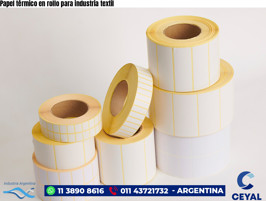 Papel térmico en rollo para industria textil