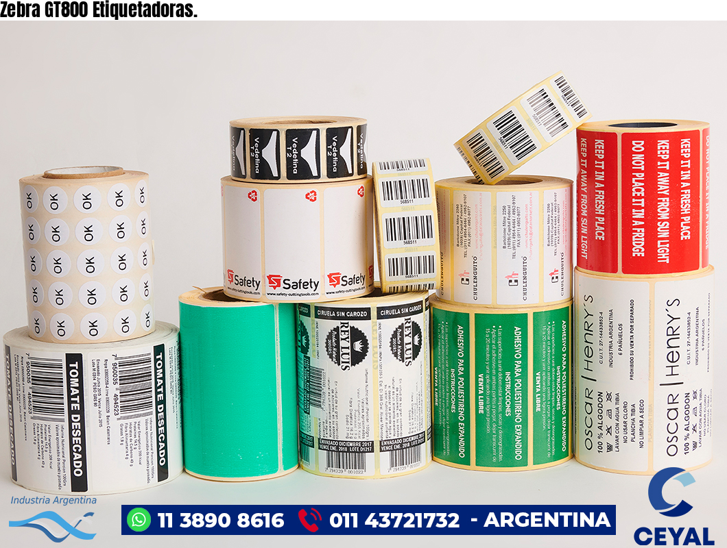 Zebra GT800 Etiquetadoras.