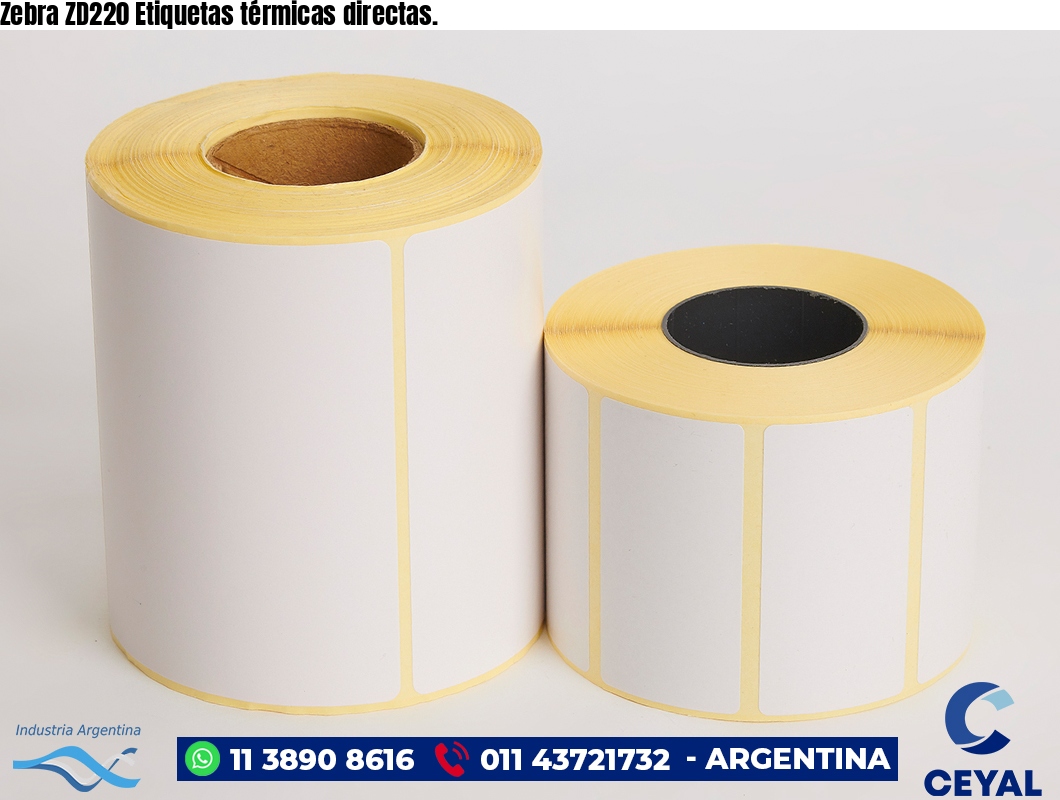Zebra ZD220 Etiquetas térmicas directas.