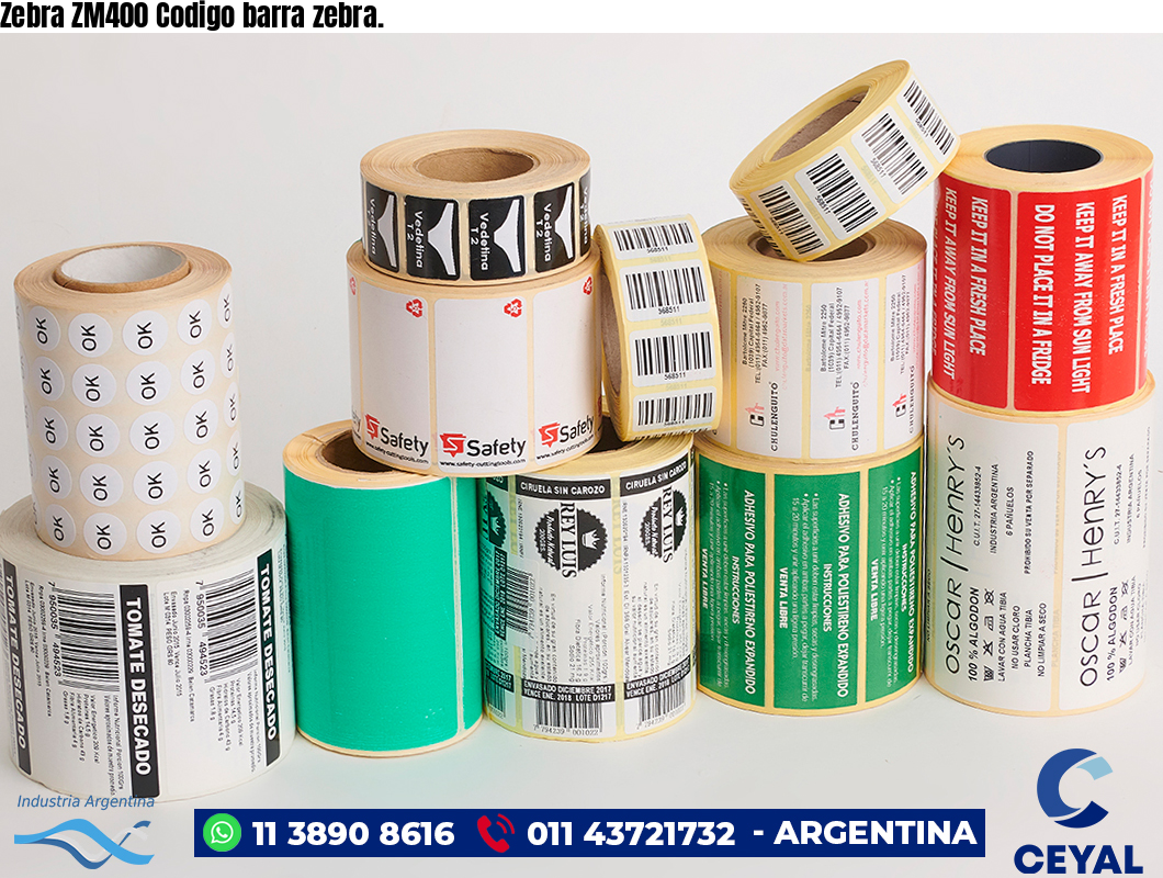 Zebra ZM400 Codigo barra zebra.