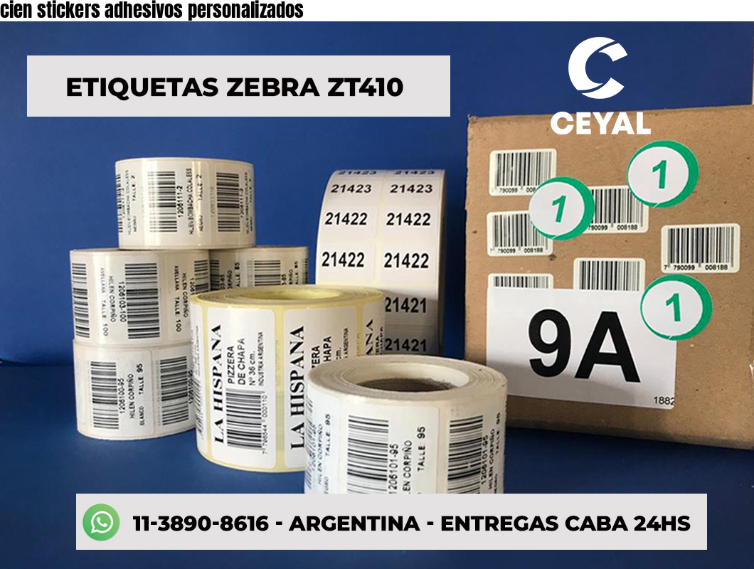 cien stickers adhesivos personalizados