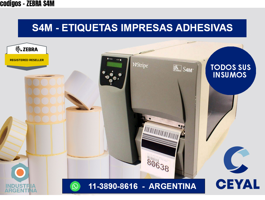 codigos – ZEBRA S4M