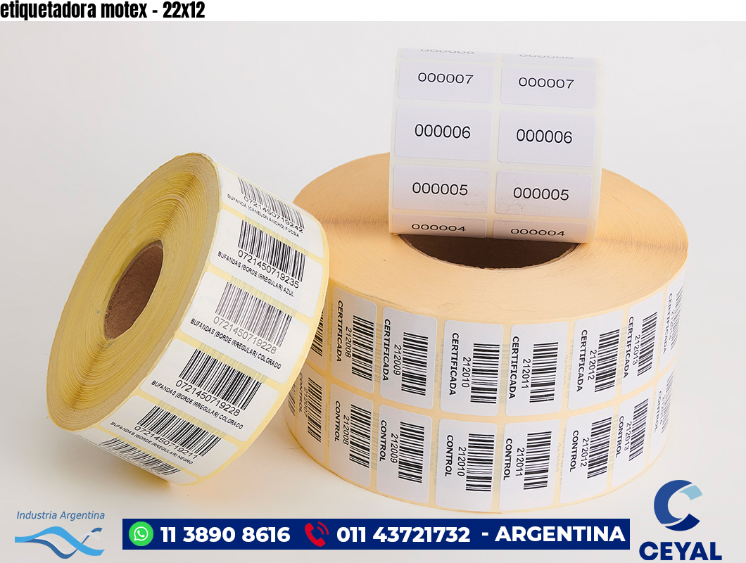 etiquetadora motex - 22x12