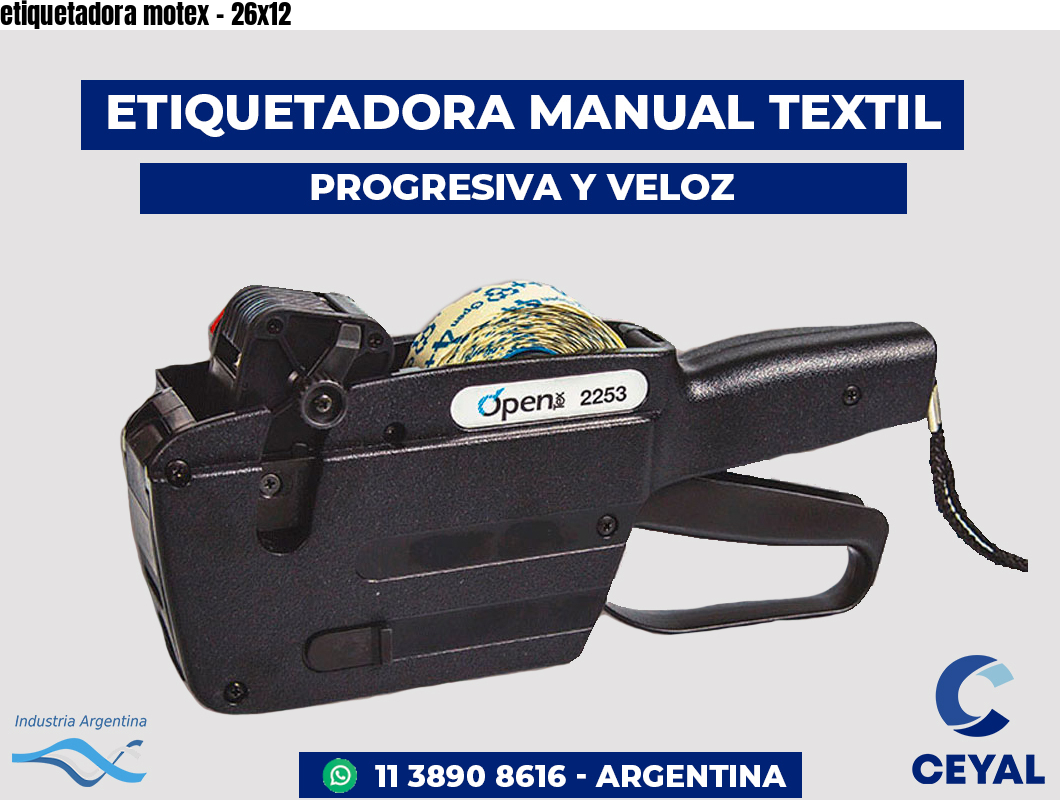 etiquetadora motex - 26x12
