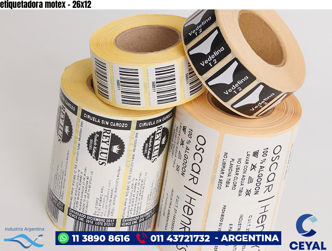 etiquetadora motex - 26x12