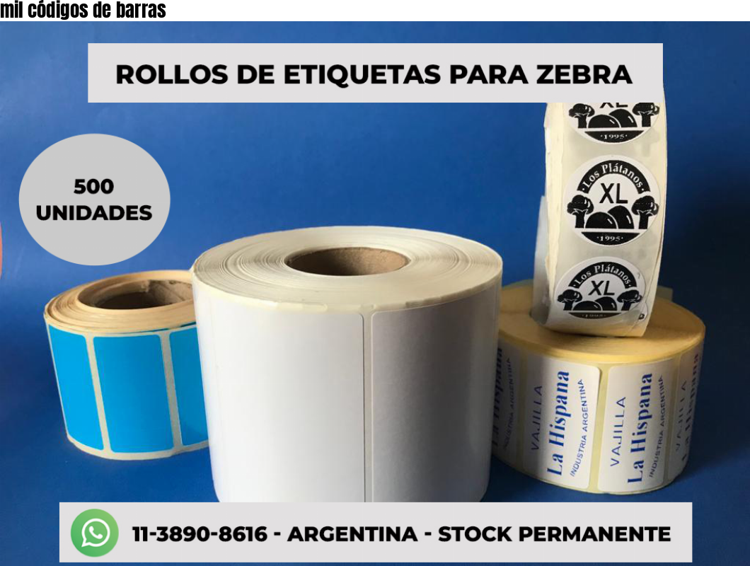mil códigos de barras