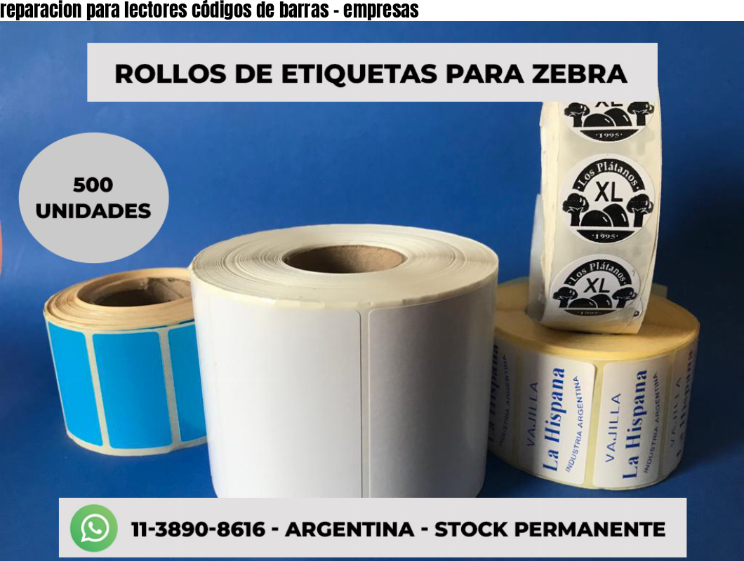 reparacion para lectores códigos de barras - empresas