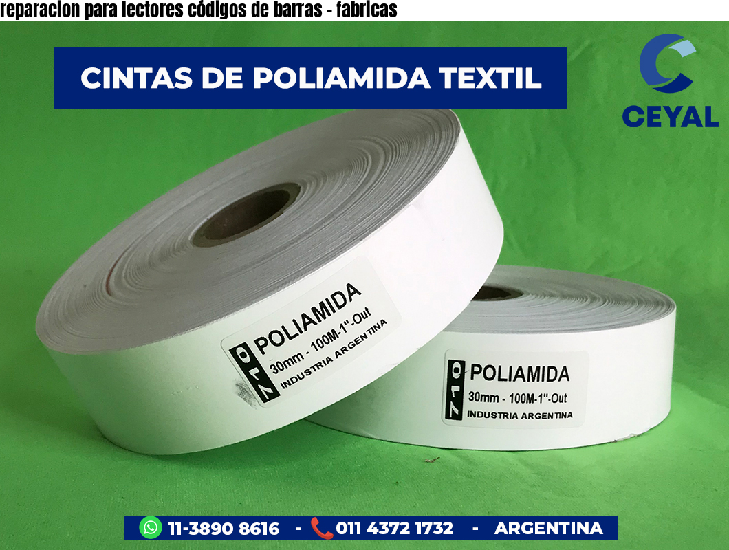 reparacion para lectores códigos de barras - fabricas