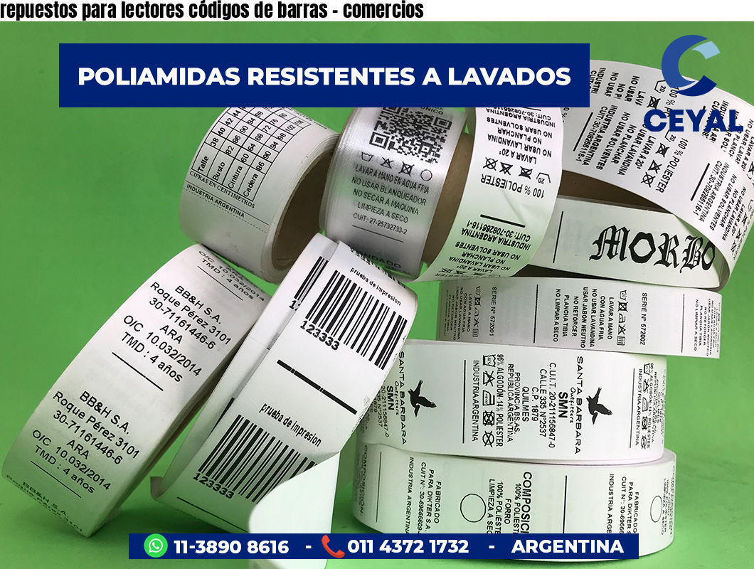 repuestos para lectores códigos de barras - comercios