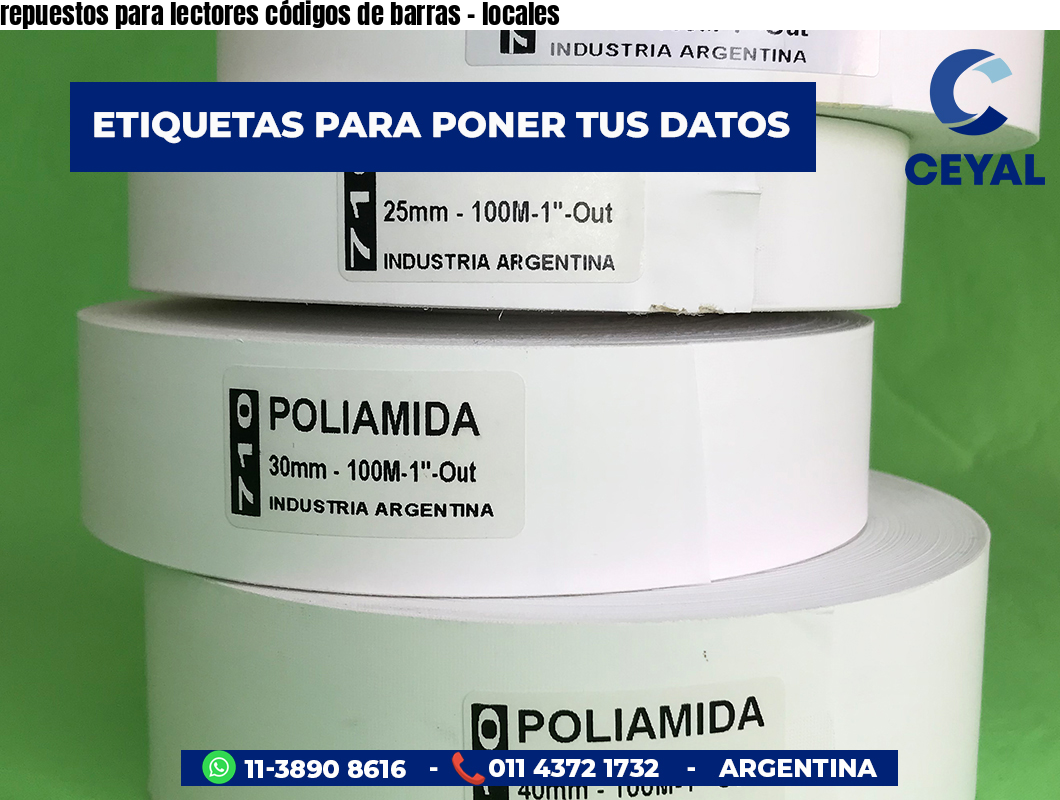 repuestos para lectores códigos de barras - locales
