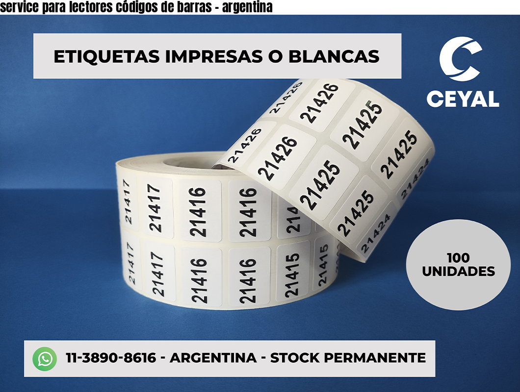 service para lectores códigos de barras - argentina