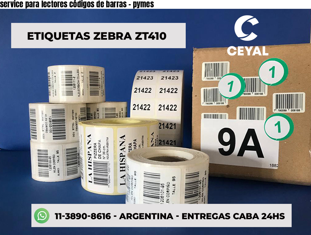 service para lectores códigos de barras - pymes