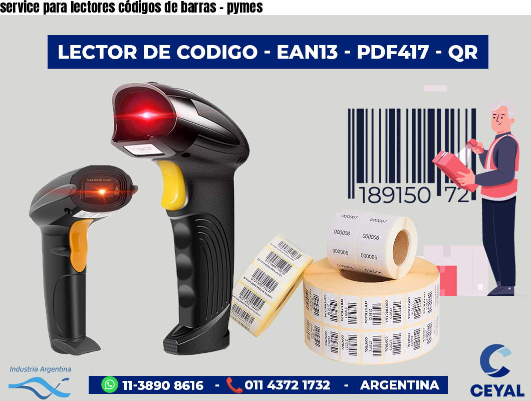 service para lectores códigos de barras - pymes