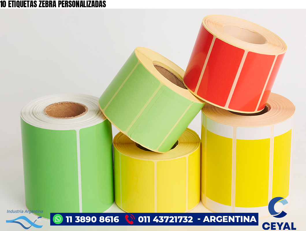 10 ETIQUETAS ZEBRA PERSONALIZADAS