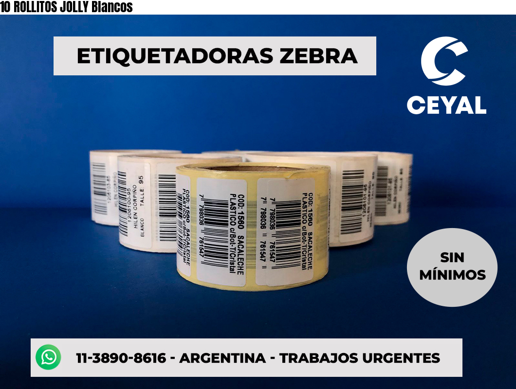 10 ROLLITOS JOLLY Blancos