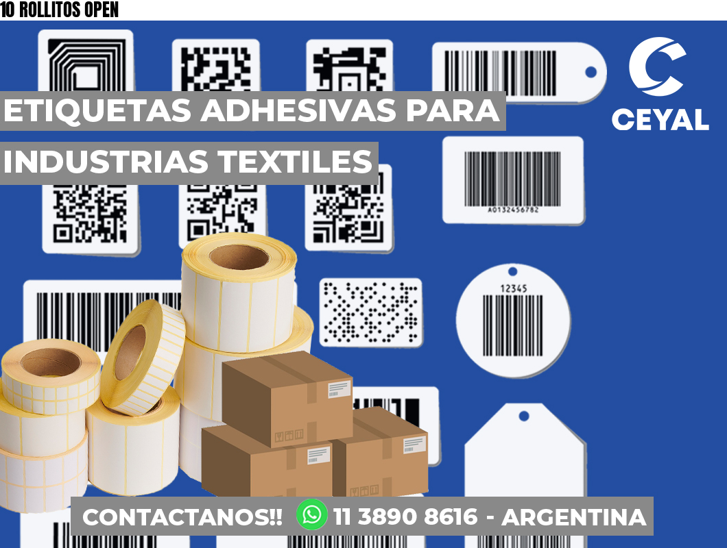 10 ROLLITOS OPEN