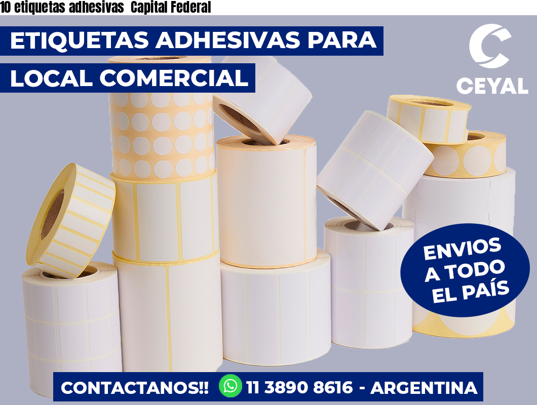 10 etiquetas adhesivas  Capital Federal