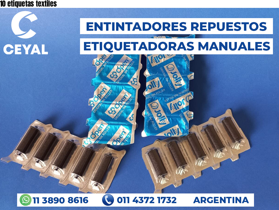 10 etiquetas textiles