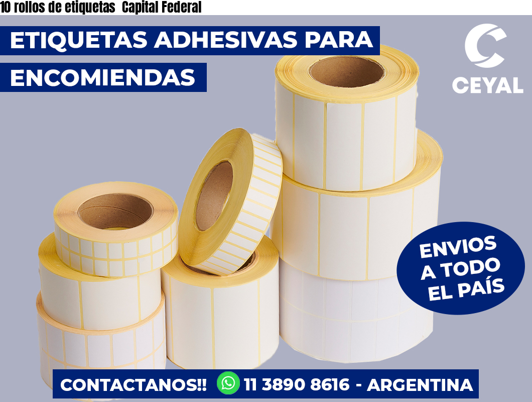 10 rollos de etiquetas  Capital Federal