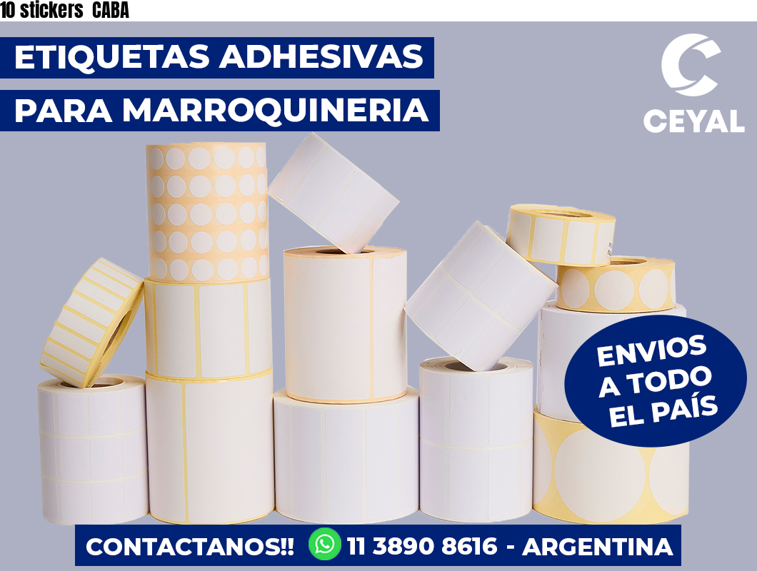 10 stickers  CABA