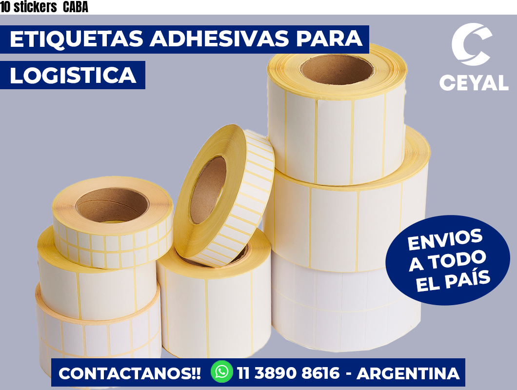 10 stickers  CABA