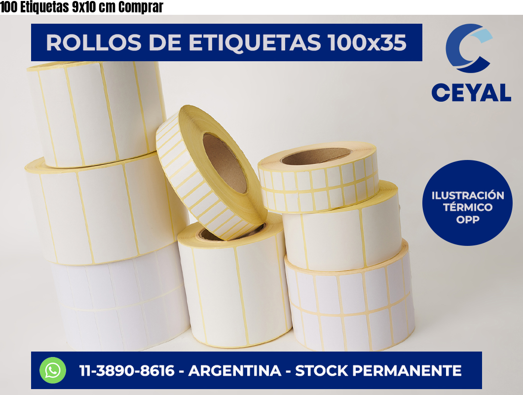100 Etiquetas 9×10 cm Comprar